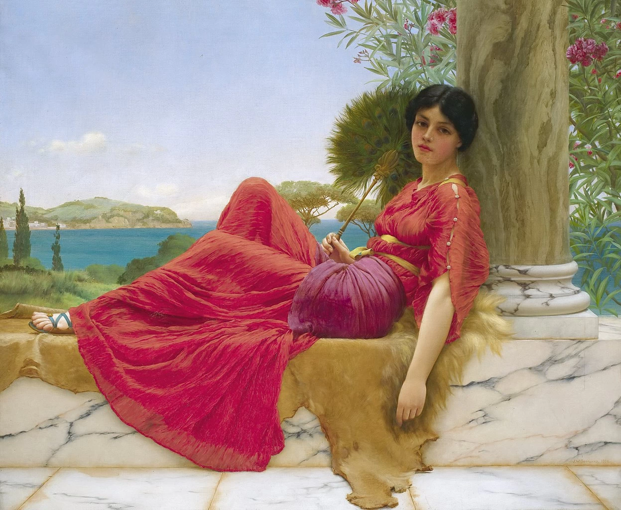 Appoggiata a una colonna, 1901